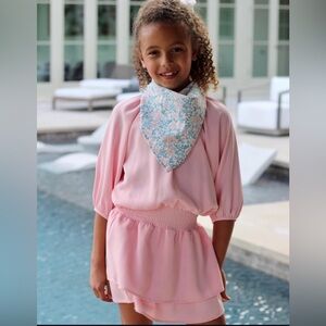 Pleat Girls Rory Blush Dress Size 14